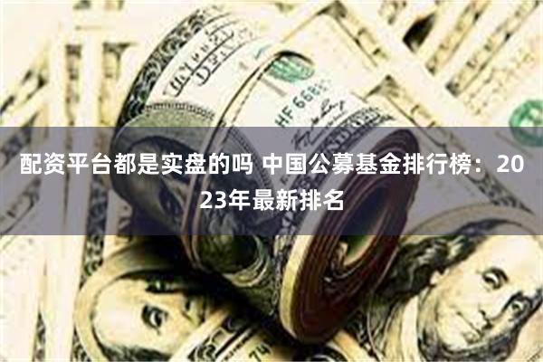 配资平台都是实盘的吗 中国公募基金排行榜：2023年最新排名