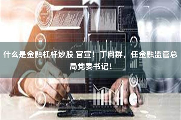 什么是金融杠杆炒股 官宣！丁向群，任金融监管总局党委书记！