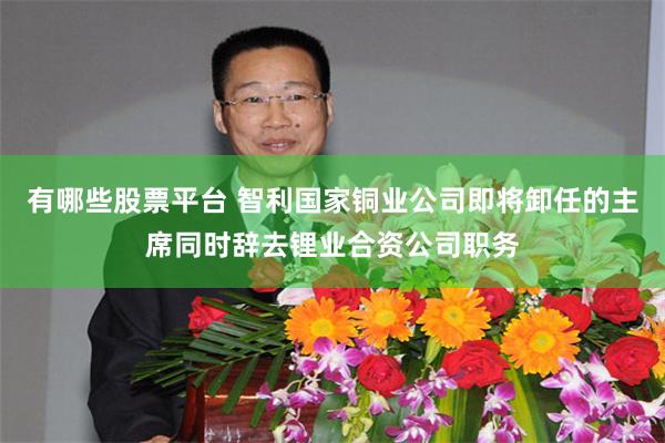 有哪些股票平台 智利国家铜业公司即将卸任的主席同时辞去锂业合资公司职务