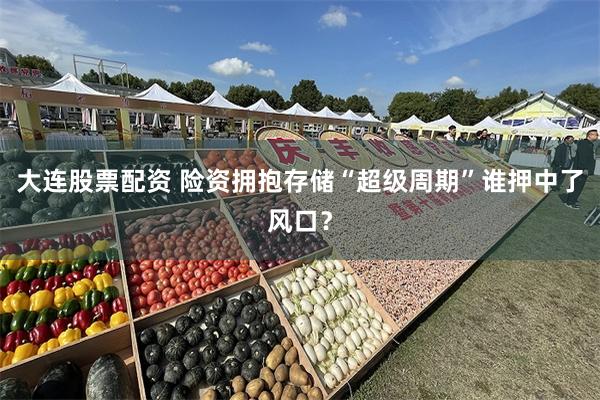 大连股票配资 险资拥抱存储“超级周期”谁押中了风口？